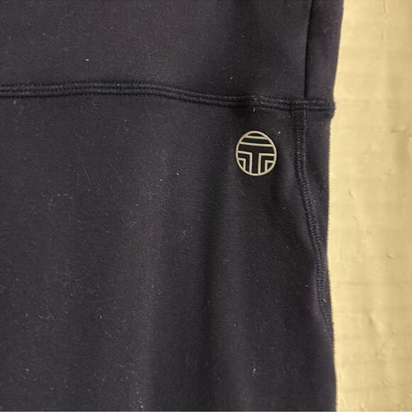 TORY SPORT L Navy Crop White Light Reflective Athletic Leggings - Picture 5 of 14